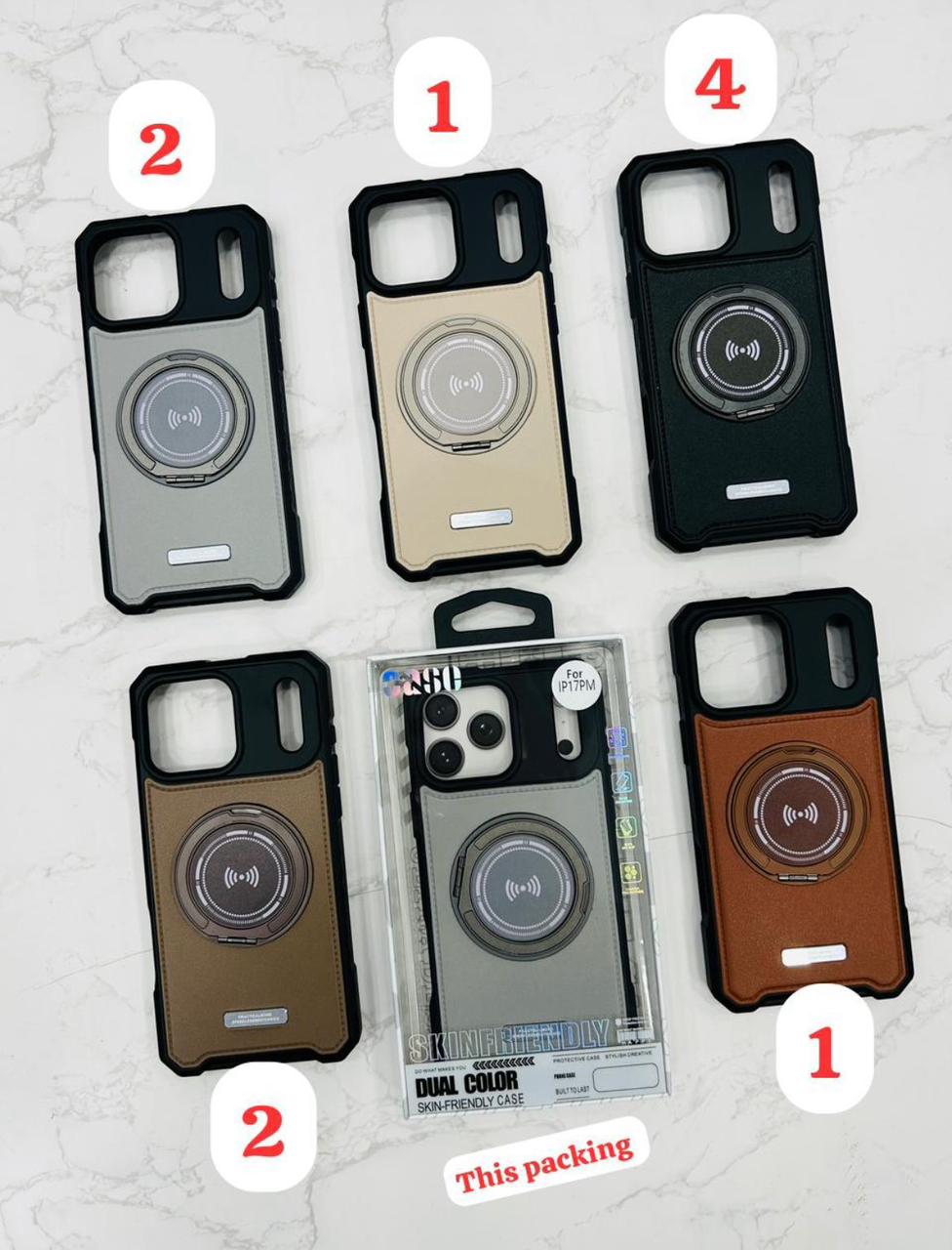 360% stand full lether finish cover for iphone 13,14,15,16,17,17 Air,14 Pro,15 Pro,16 Pro,17 Pro, Pro Max