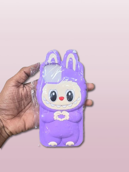 Cute Three-dimensional Labubu Cartoon Silicone Phone case for iphone 13,14,15  Anti-fall Phone Accessories